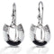Kelly Herd Black and White Horseshoe Earrings